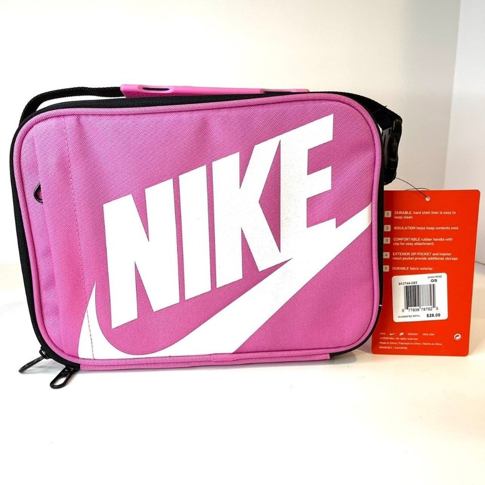 New NIKE INSULATED PINK LUNCHBOX